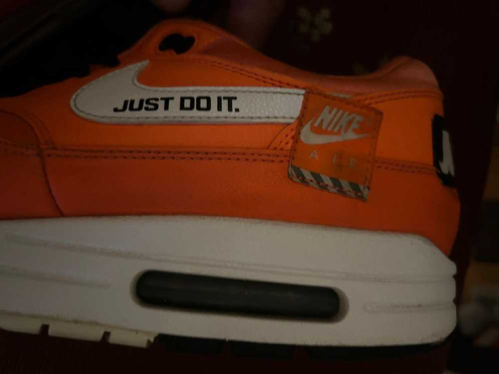 Nike Nike Air Max 1 Orange Just Do It Size 13 Gre… - image 10