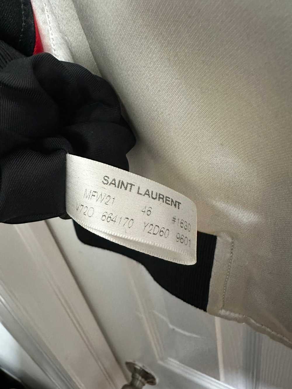 Saint Laurent Paris Saint Laurent Satin Teddy Jac… - image 7