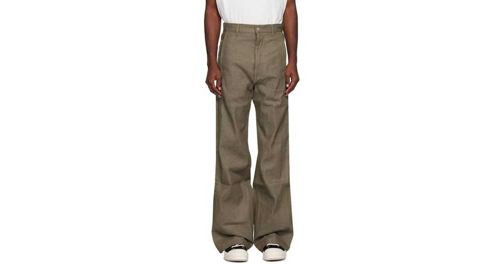 Rick Owens Rick Owens Drkshdw Khaki Pusher Jeans - image 1