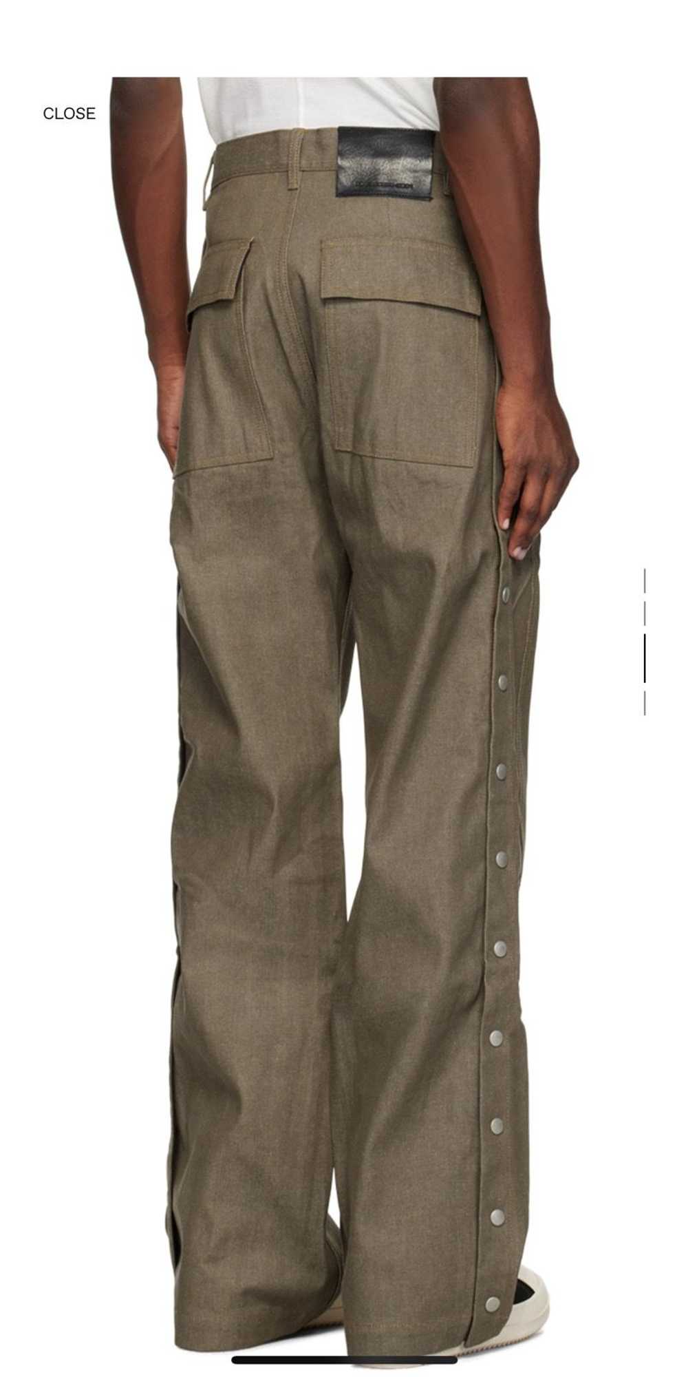 Rick Owens Rick Owens Drkshdw Khaki Pusher Jeans - image 2