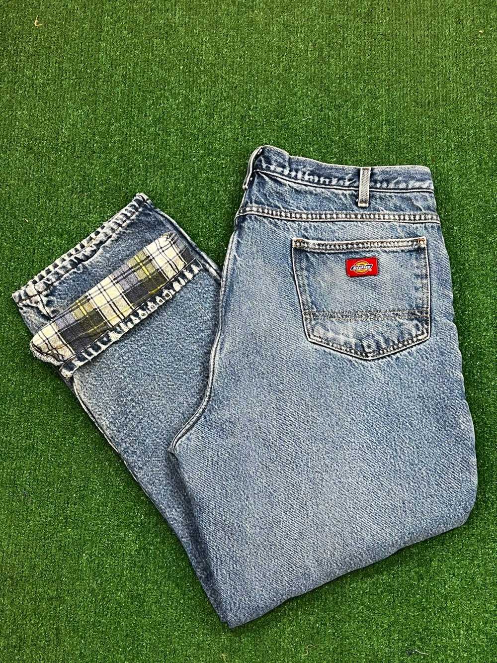 Carhartt × Vintage Y2k Dickies Flannel Lined Jeans - image 1