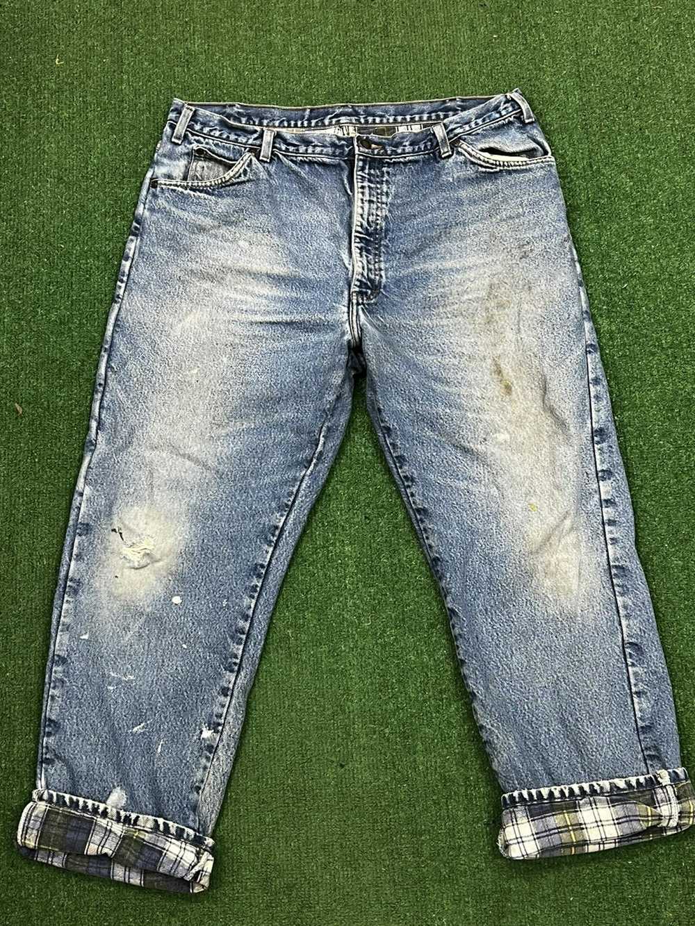 Carhartt × Vintage Y2k Dickies Flannel Lined Jeans - image 2