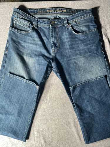 Mavi Mavi Jeans Mens 36x30 Blue Straight Leg Weste