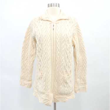Vintage Inis Crafts Cardigan Sweater Merino Wool … - image 1