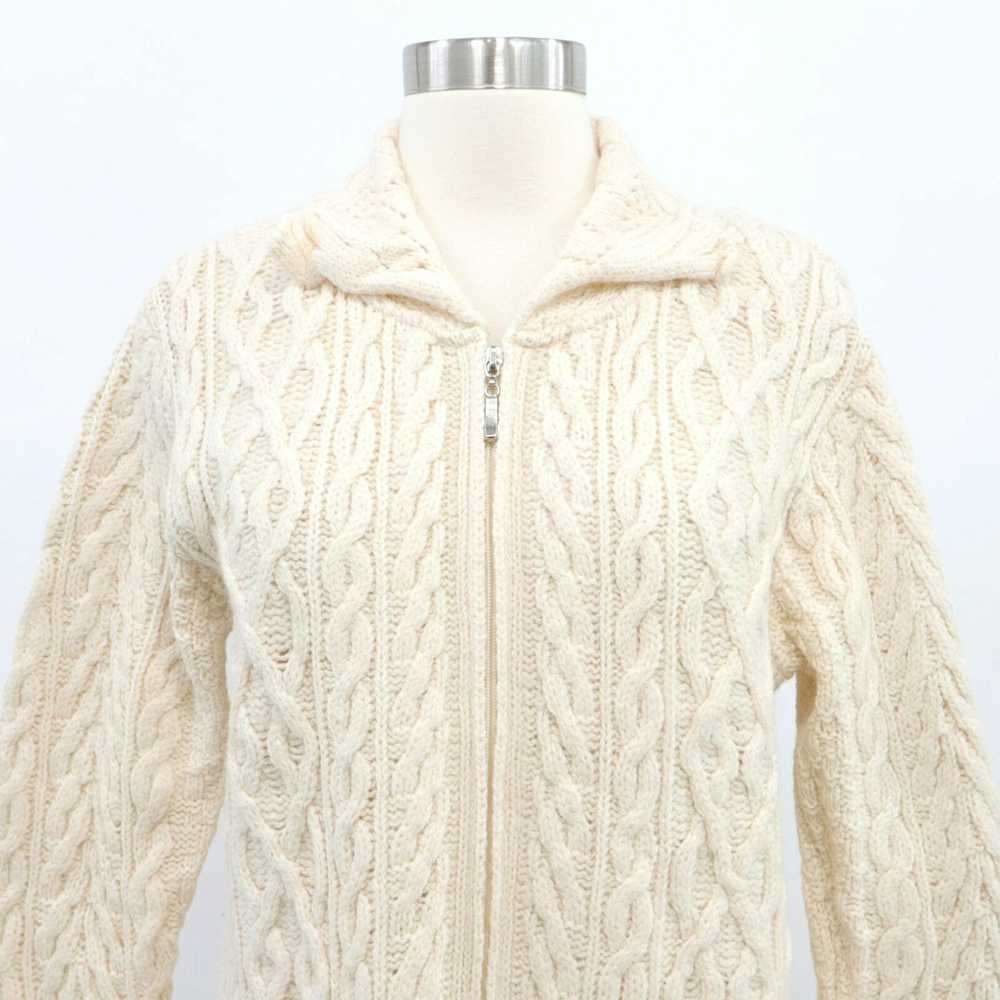 Vintage Inis Crafts Cardigan Sweater Merino Wool … - image 2