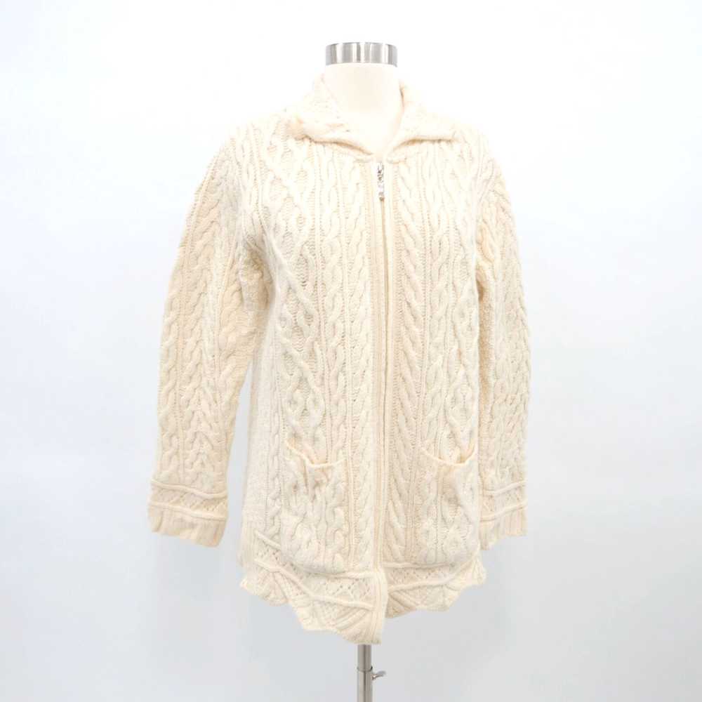 Vintage Inis Crafts Cardigan Sweater Merino Wool … - image 3
