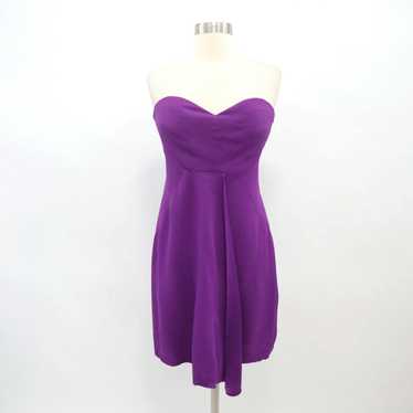 Tibi Tibi Mini Dress Womens 6 Purple Violet Strap… - image 1
