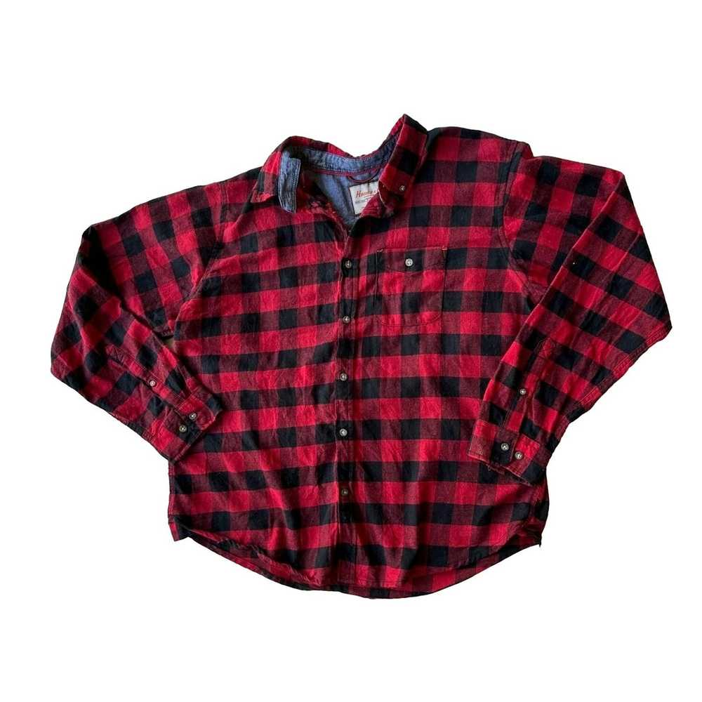 Hawke & Co. Hawke & Co Flannel Shirt Mens XXL Red… - image 4