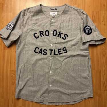 Crooks & Castles South Paw Heather Grey Baseball … - image 1