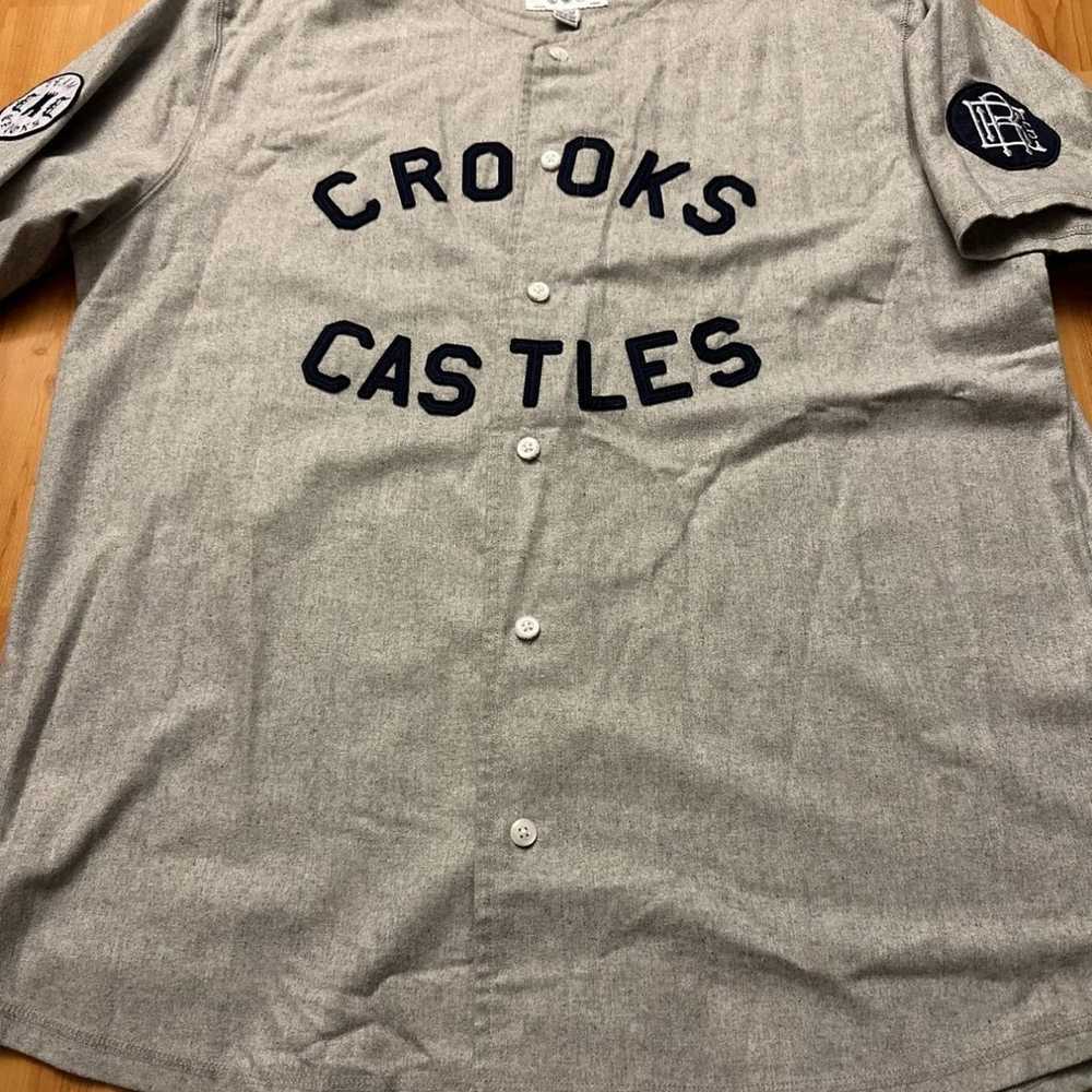 Crooks & Castles South Paw Heather Grey Baseball … - image 2