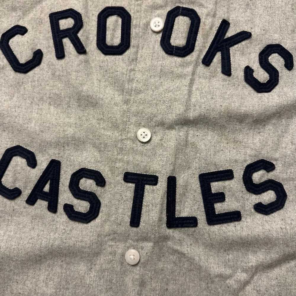 Crooks & Castles South Paw Heather Grey Baseball … - image 4