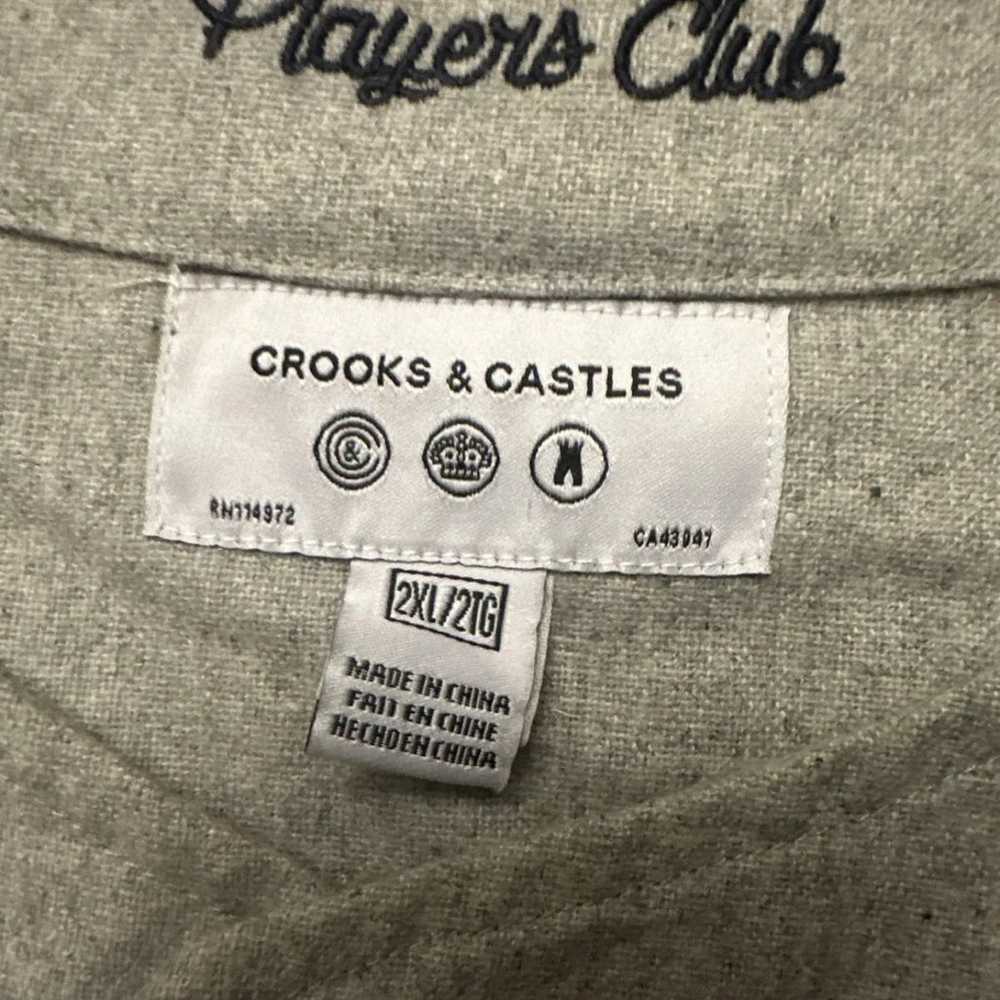 Crooks & Castles South Paw Heather Grey Baseball … - image 6