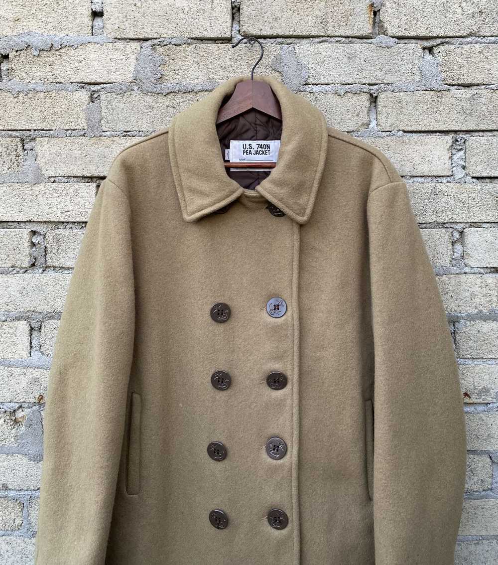 Schott Vintage Schott Pea Coat wool military brow… - image 2