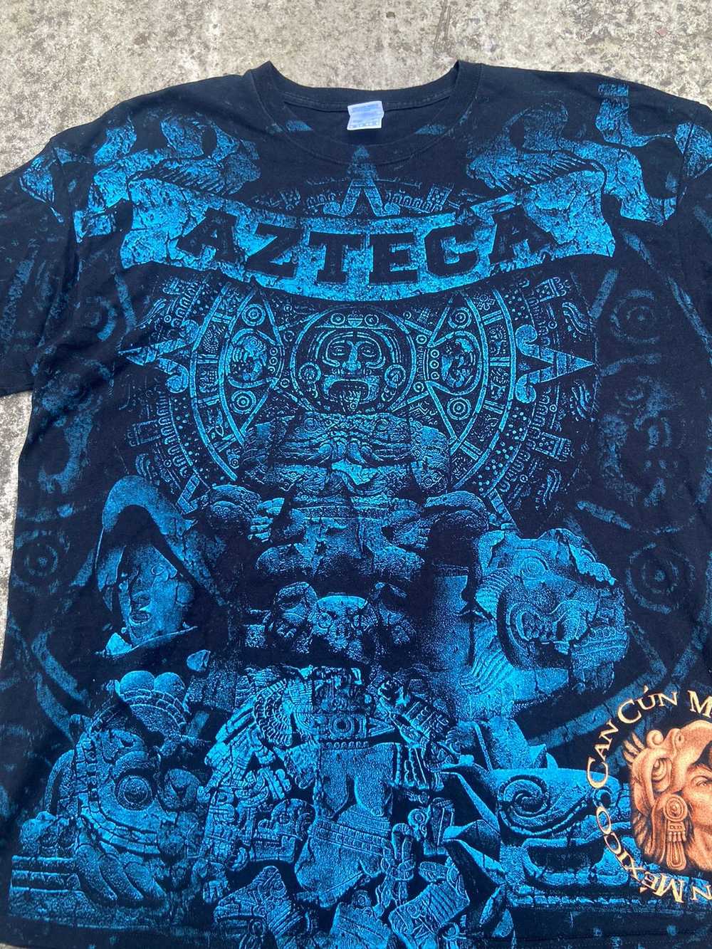 Art × Streetwear × Vintage Y2k vintage Aztec t-sh… - image 3