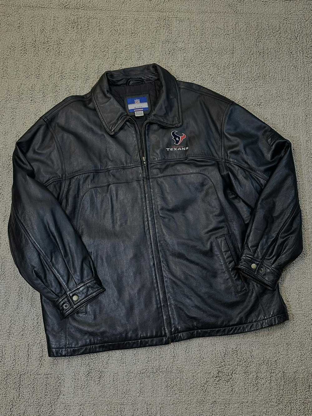 Reebok Reebok On Field Genuine Leather NFL Jacket… - image 1