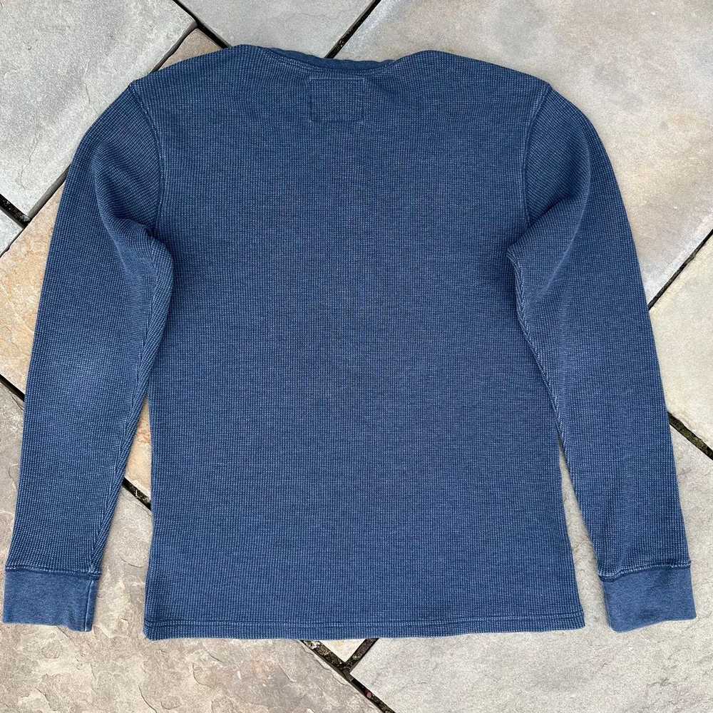 St. Johns Bay Dark Blue Garment Dyed Waffle Knit … - image 2