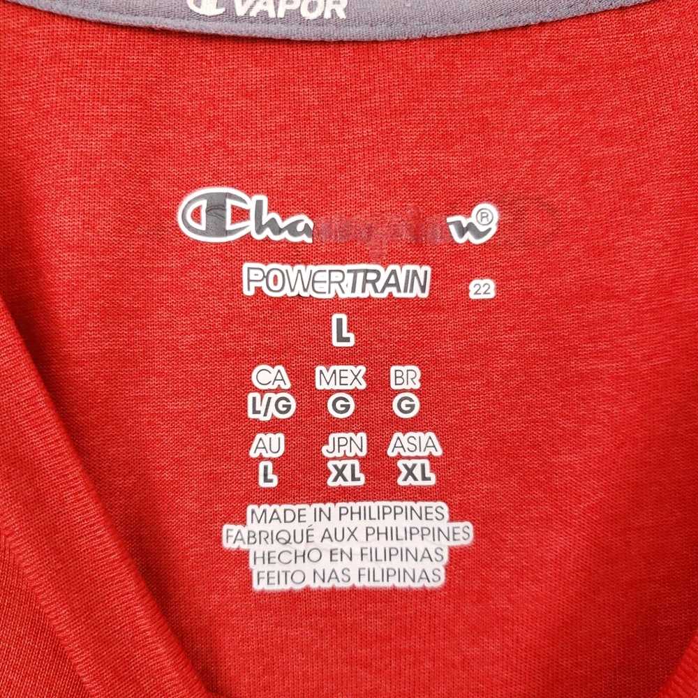 Champion Champion T-Shirt Mens L Large Red Vapor … - image 3