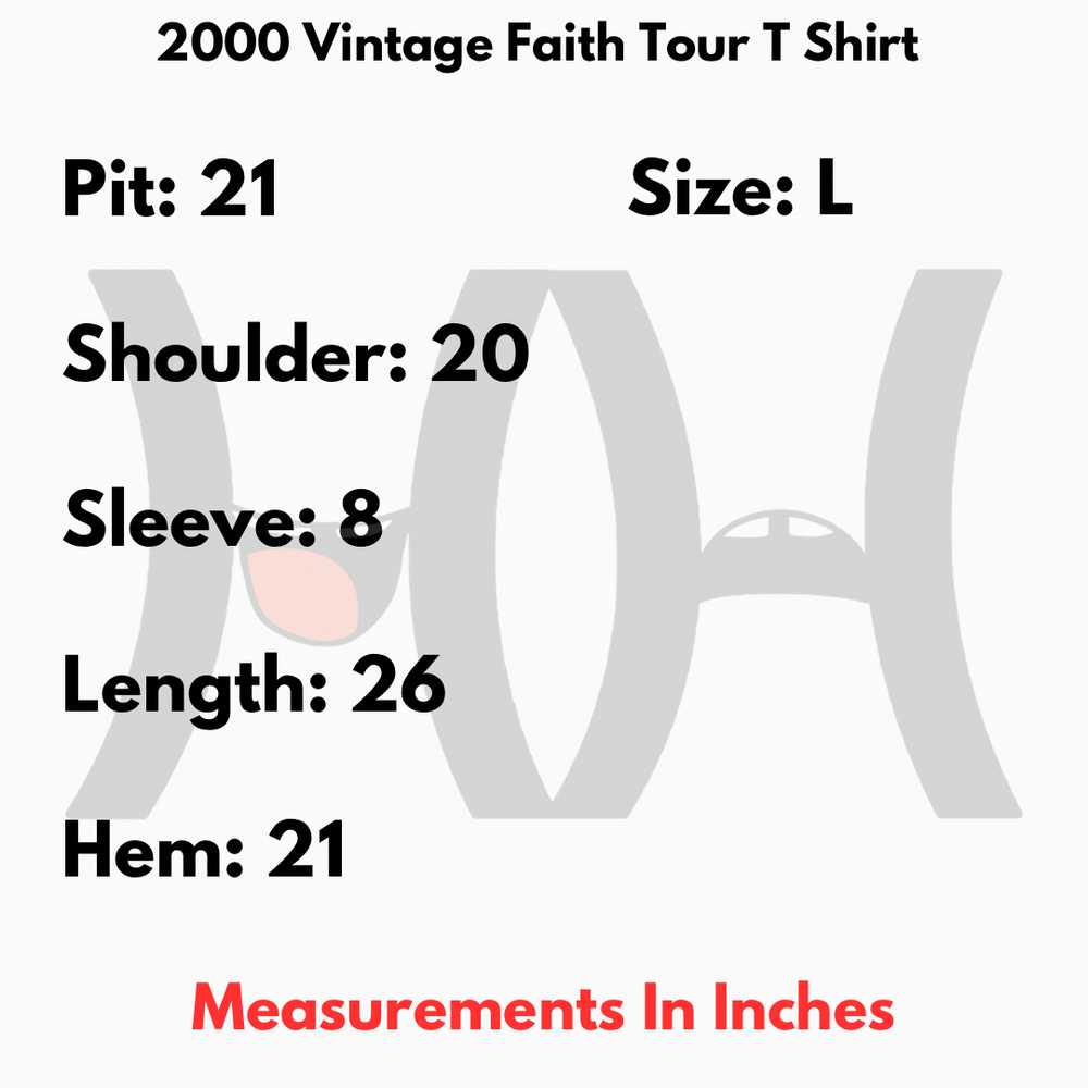 All Sport × Vintage 2000 Vintage Faith Tour T Shi… - image 7