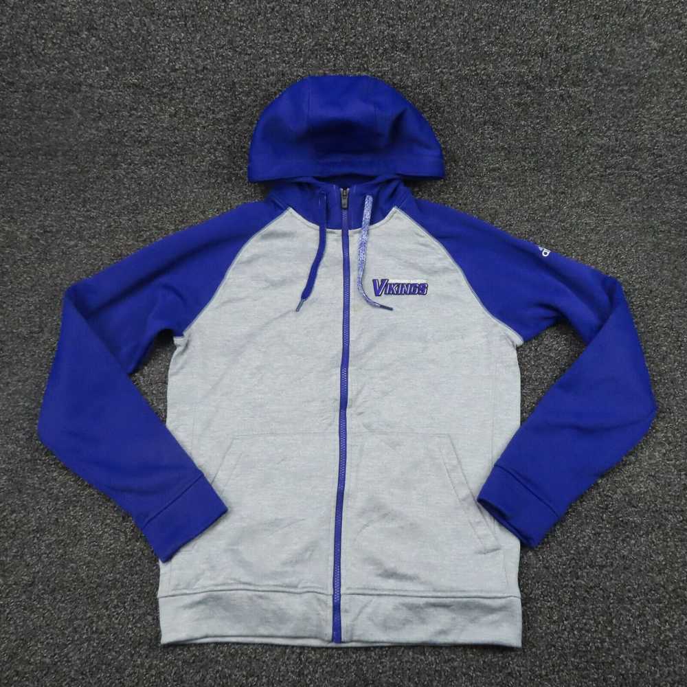 Adidas Adidas Jacket Adult Small Gray & Purple Cl… - image 1