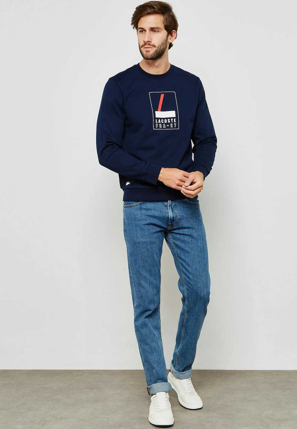 Lacoste Lacoste Box Logo Sweatshirt Navy Size S S… - image 4