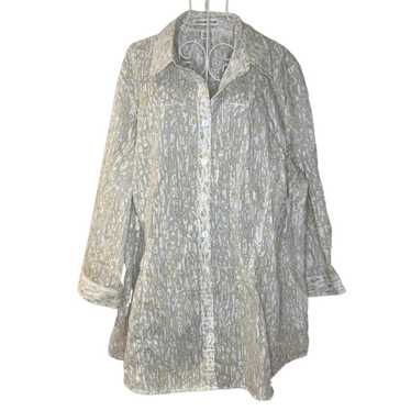 Coldwater Creek Coldwater Creek Sheer Button Up S… - image 1
