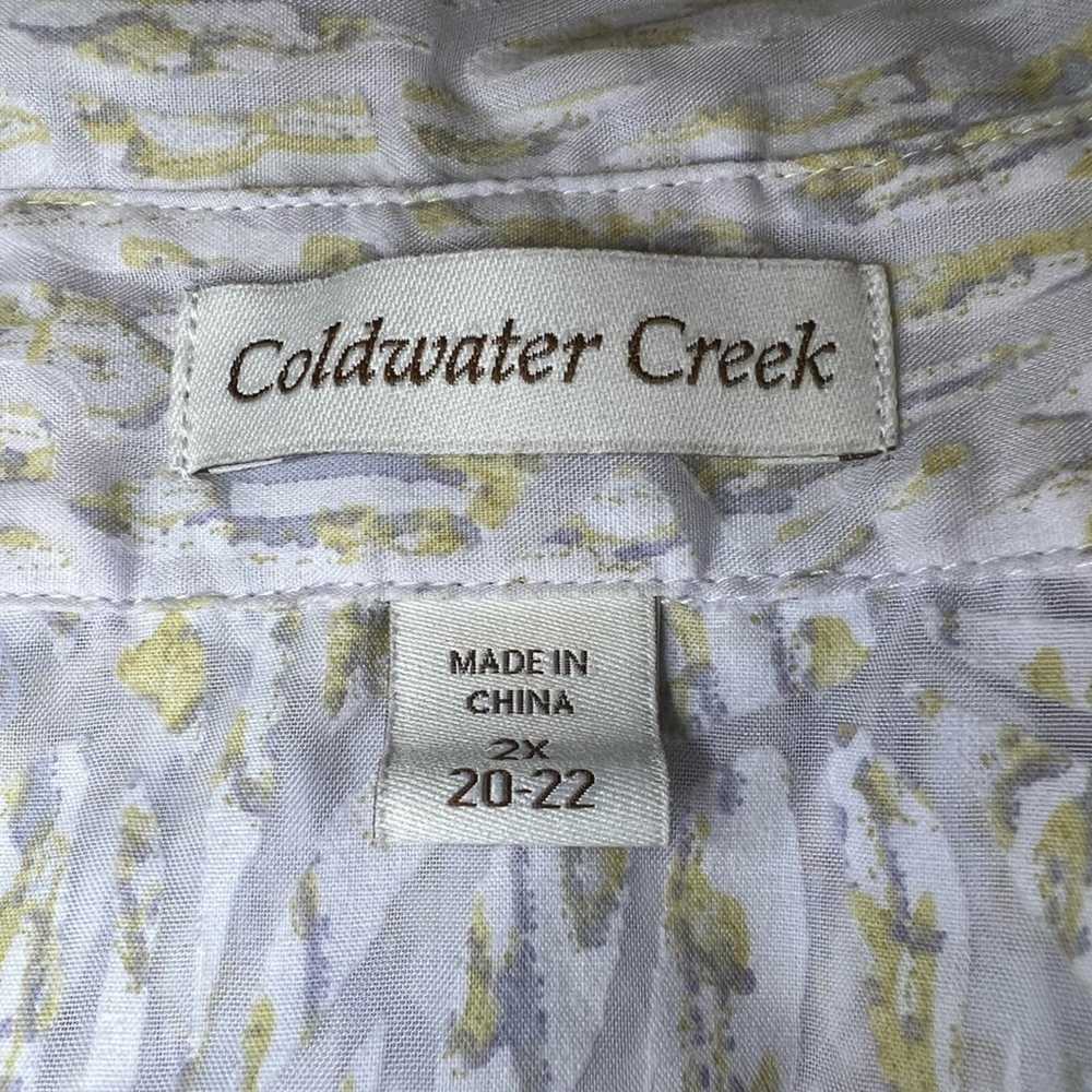 Coldwater Creek Coldwater Creek Sheer Button Up S… - image 3