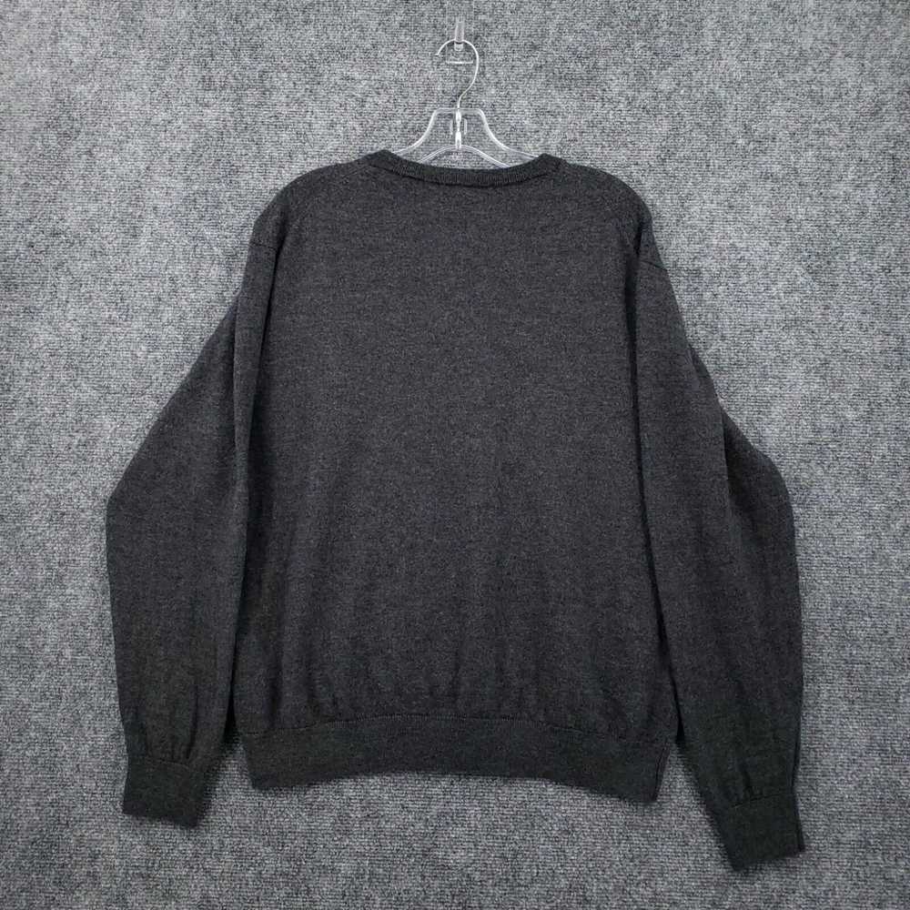 Vintage Turnbury Sweater Mens XL Gray Pullover V-… - image 2