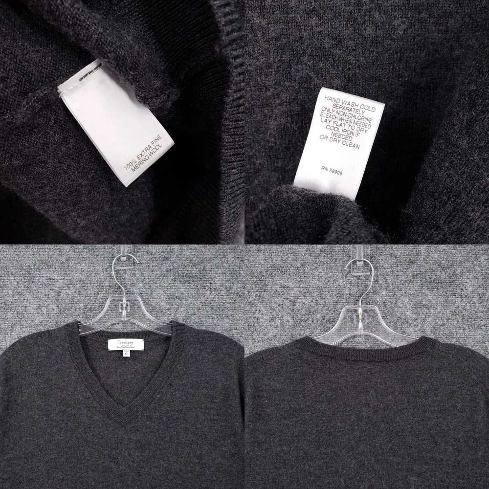 Vintage Turnbury Sweater Mens XL Gray Pullover V-… - image 4