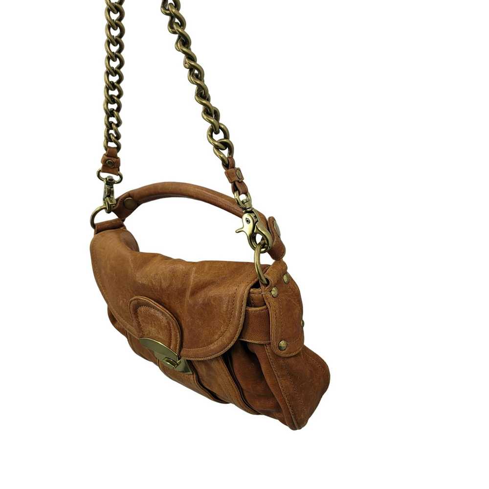 Vintage Vintage Kooba Brown Leather Satchel Shoul… - image 11