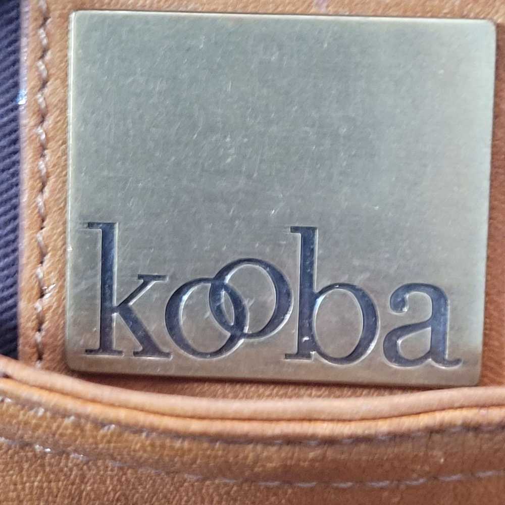Vintage Vintage Kooba Brown Leather Satchel Shoul… - image 3
