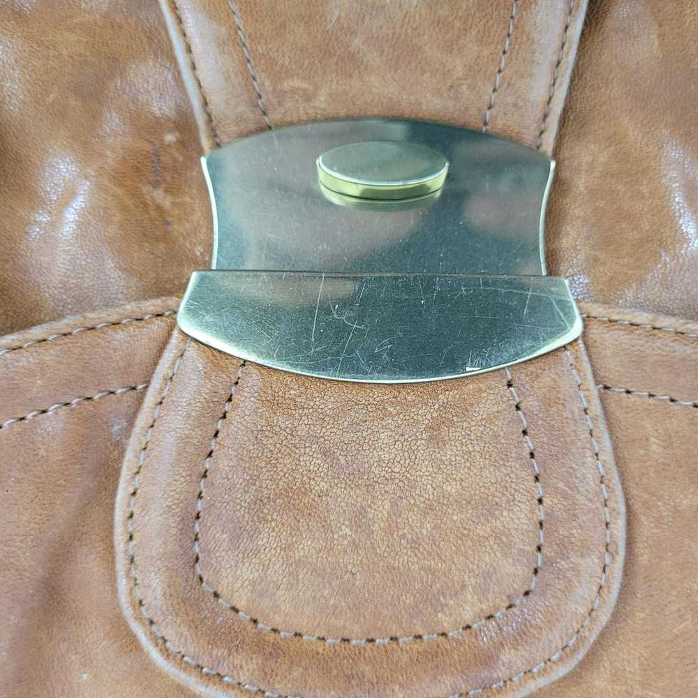 Vintage Vintage Kooba Brown Leather Satchel Shoul… - image 5