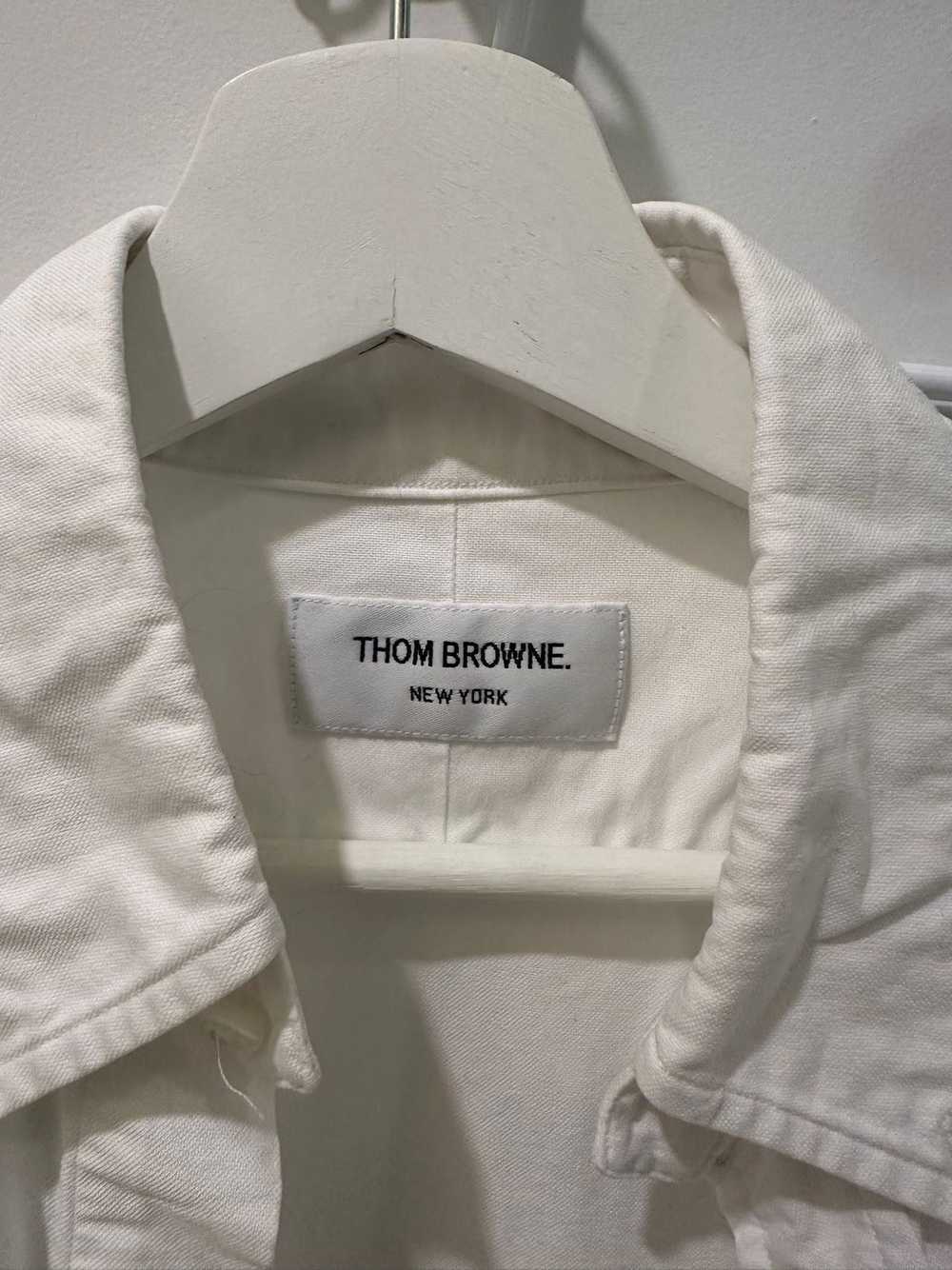 Thom Browne Classic White Oxford Grosgrain Armban… - image 2