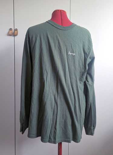 Japanese Brand Japangeles Long Sleeve Olive Script