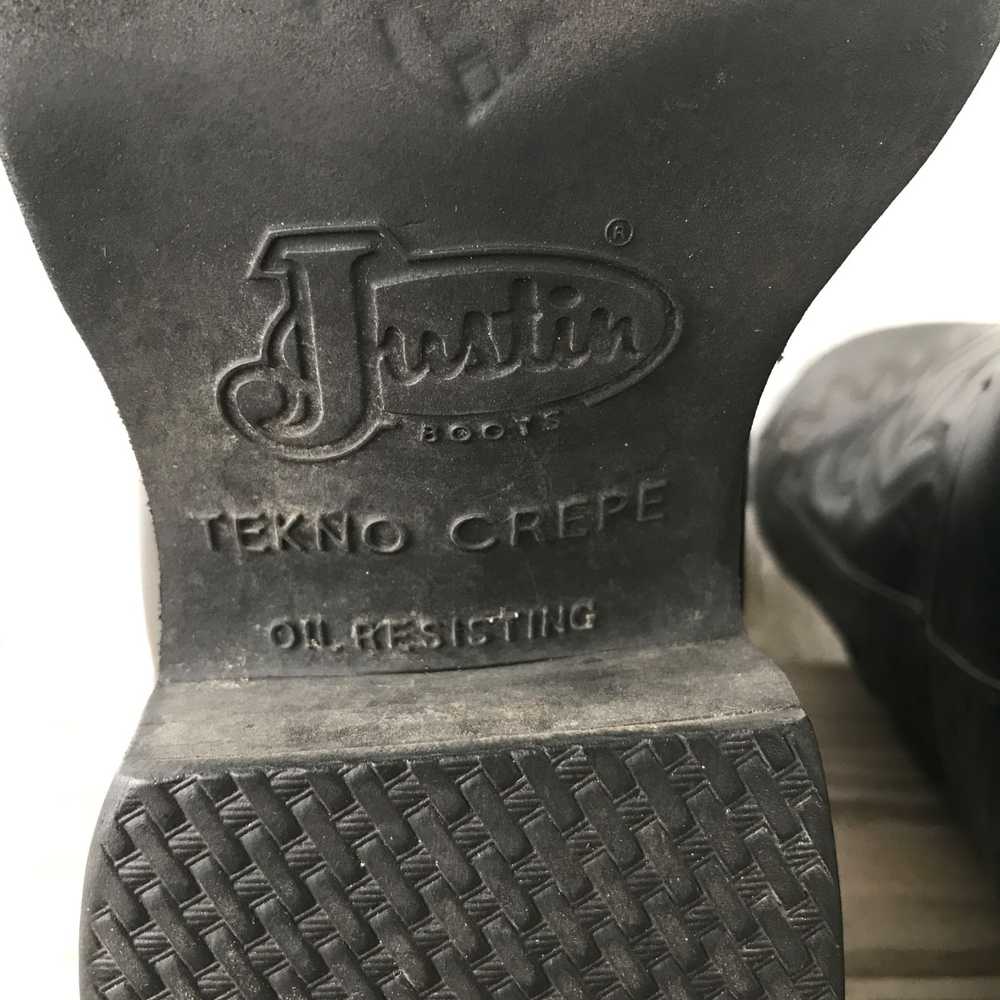 Justin Boots Justin Tekno Crepe Bull Shoulder Cou… - image 6