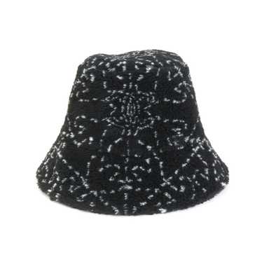 Chanel CHANEL Hat Bucket Coco Mark Boa Black/Whit… - image 1