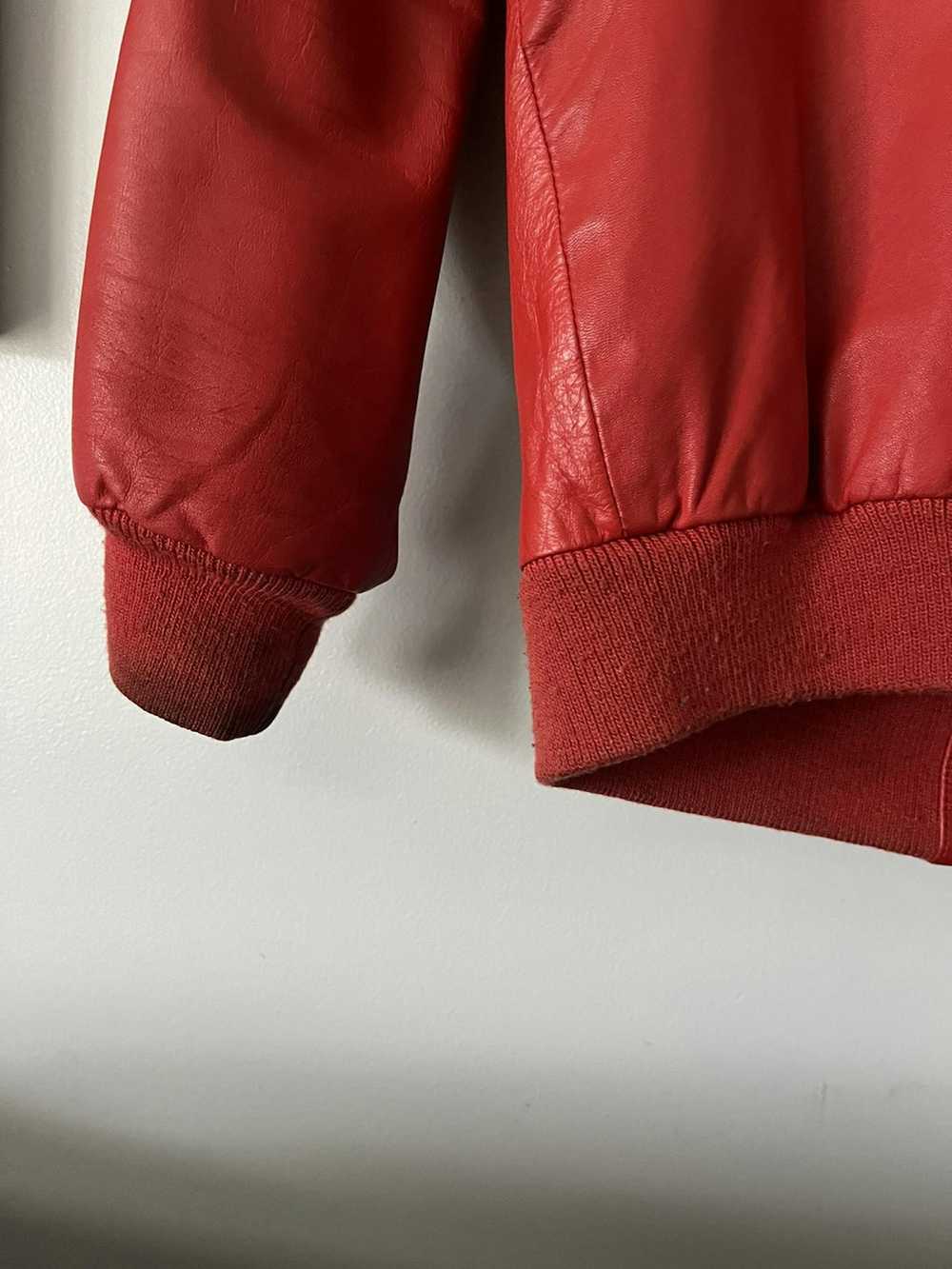 Adidas × Leather Jacket × Vintage Vintage Adidas … - image 4