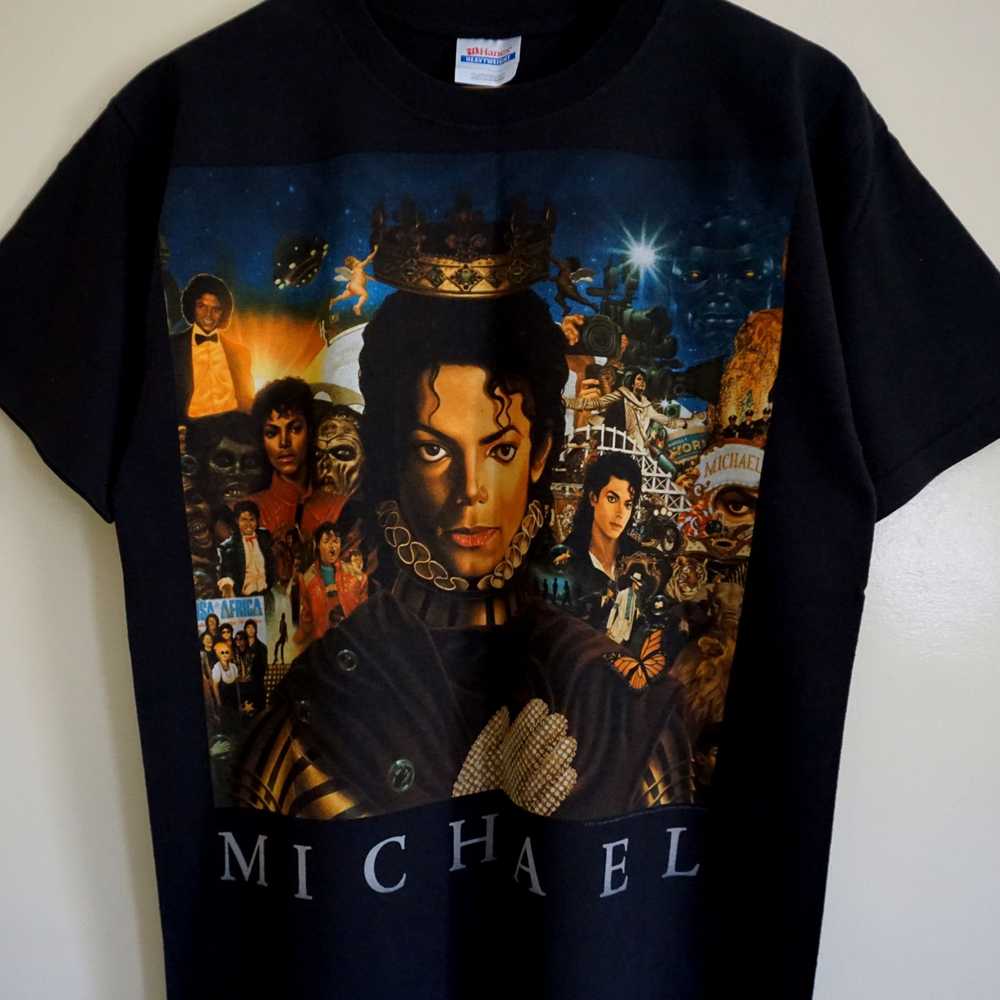 Hanes × Michael Jackson × Vintage Tee very rare M… - image 3