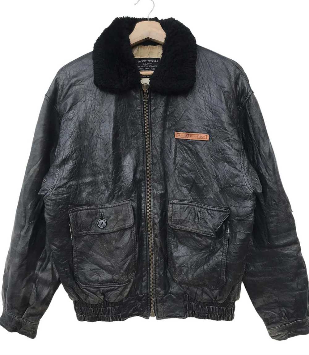 Avirex × Leather Jacket × Vintage RARE🔥Vintage 8… - image 1