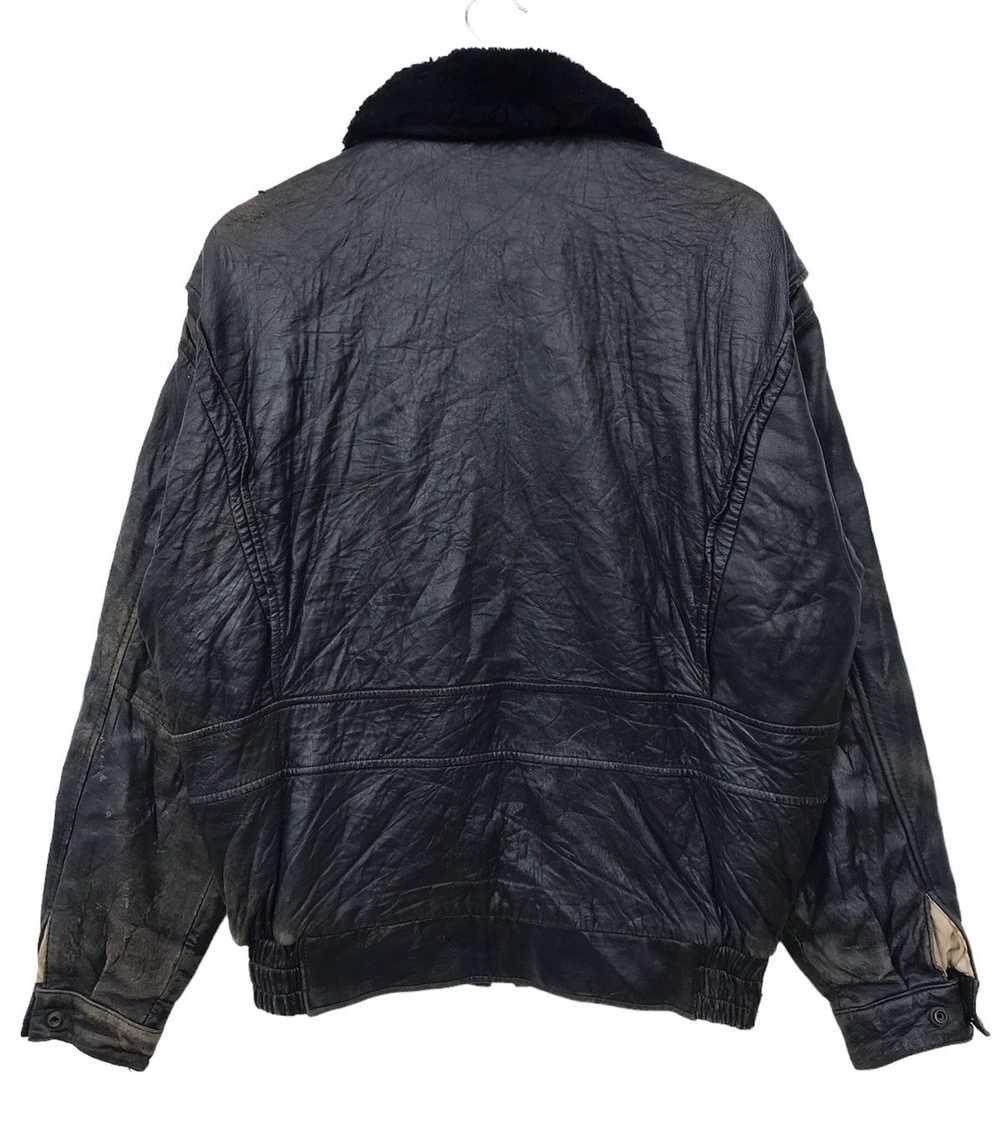 Avirex × Leather Jacket × Vintage RARE🔥Vintage 8… - image 2