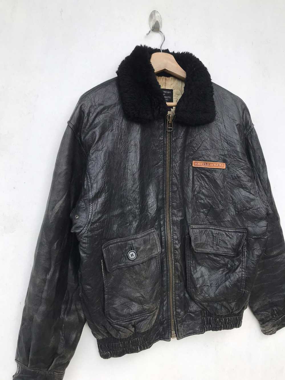 Avirex × Leather Jacket × Vintage RARE🔥Vintage 8… - image 7