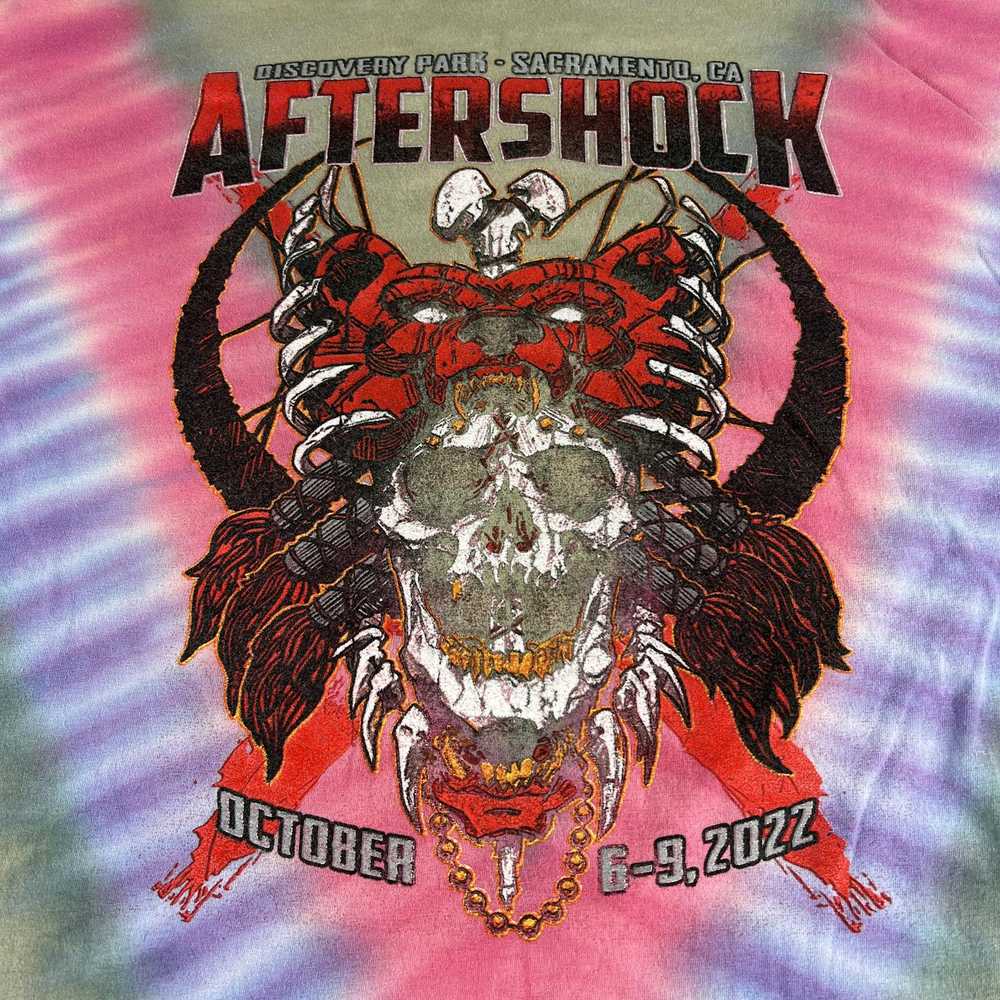 Rock T Shirt 2022 Aftershock Festival Band Roll C… - image 2