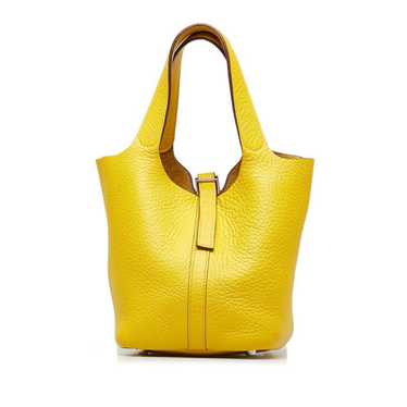 Hermes Hermes Picotin PM Handbag Jaune Ambre Yell… - image 1