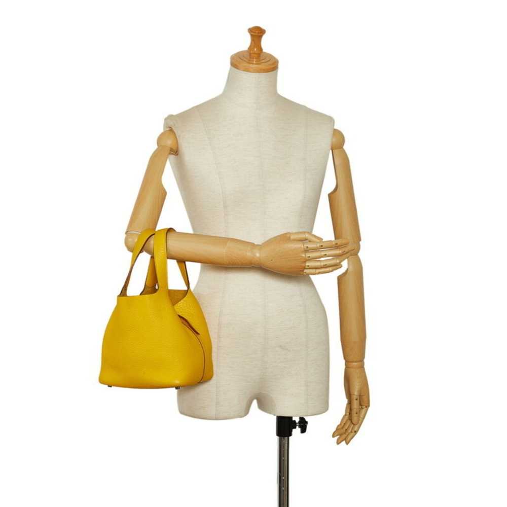 Hermes Hermes Picotin PM Handbag Jaune Ambre Yell… - image 7