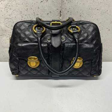 MARC JACOBS VENETIA QUILTED LEATHER SATCHEL