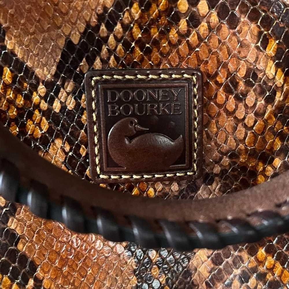 Dooney & Bourke Orange Snakeskin Satchel - image 3