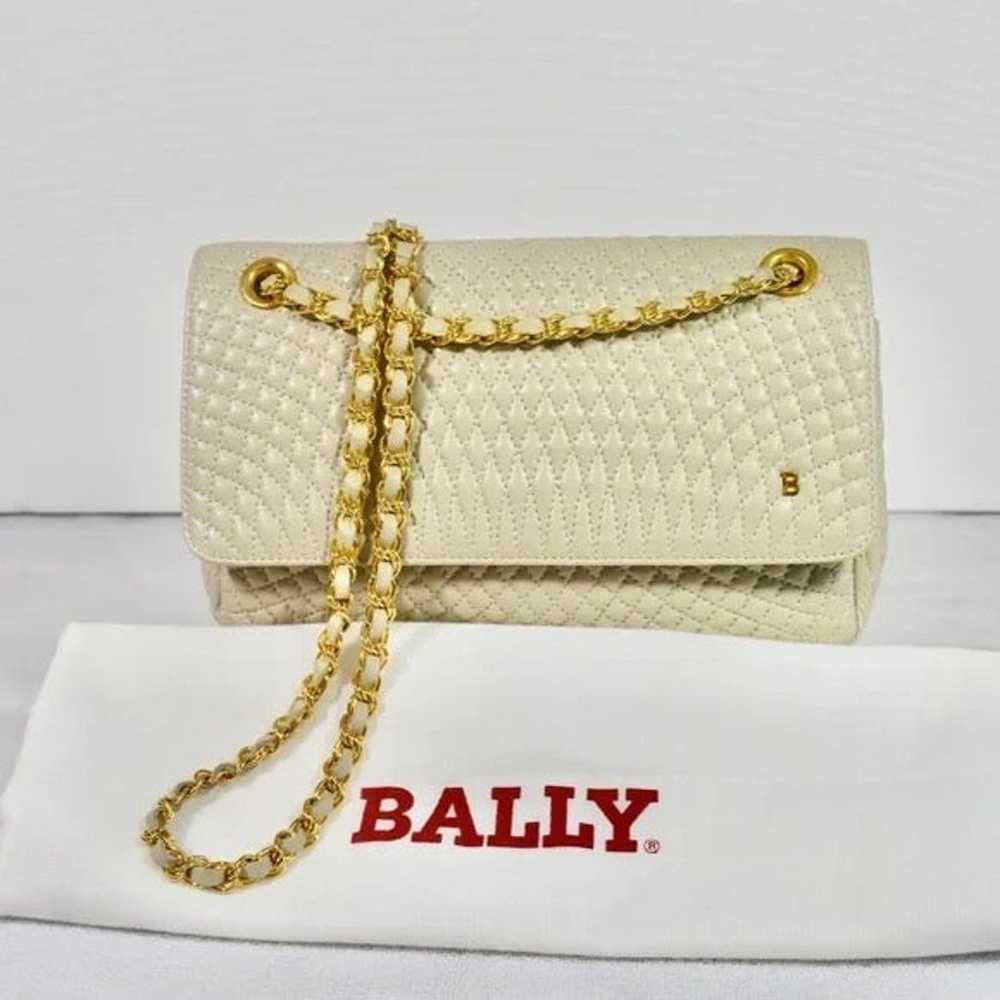Bally Quilted Leather Shoulder Bag - image 1