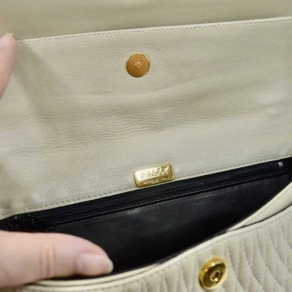 Bally Quilted Leather Shoulder Bag - image 9