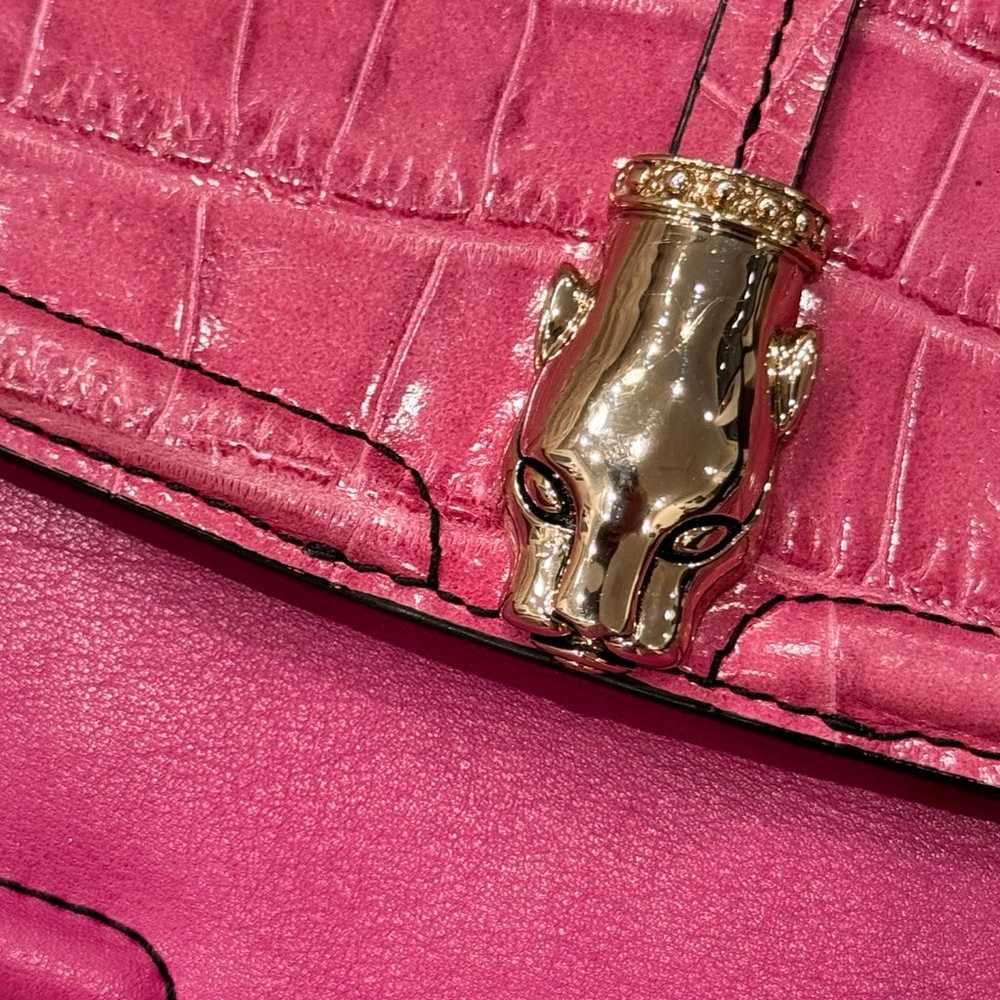 Authentic Roberto Cavalli leather pink crossbody … - image 2