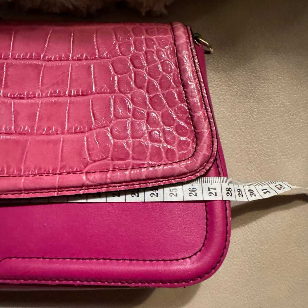 Authentic Roberto Cavalli leather pink crossbody … - image 9