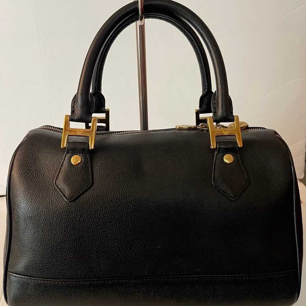 MCM Black Medium Leather Boston Handbag - image 2